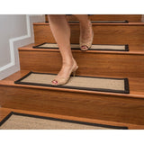 Natural Area Rugs Montreal Sisal Carpet Stair Treads (Set of 13) - 13PC (9" x 29")