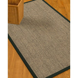 NaturalAreaRugs Posada Sisal Area Rug Hand-Woven Onyx Border (9' x 12') - 9' x 12'