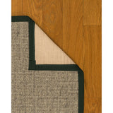 NaturalAreaRugs Posada Sisal Area Rug Hand-Woven Onyx Border (9' x 12') - 9' x 12'
