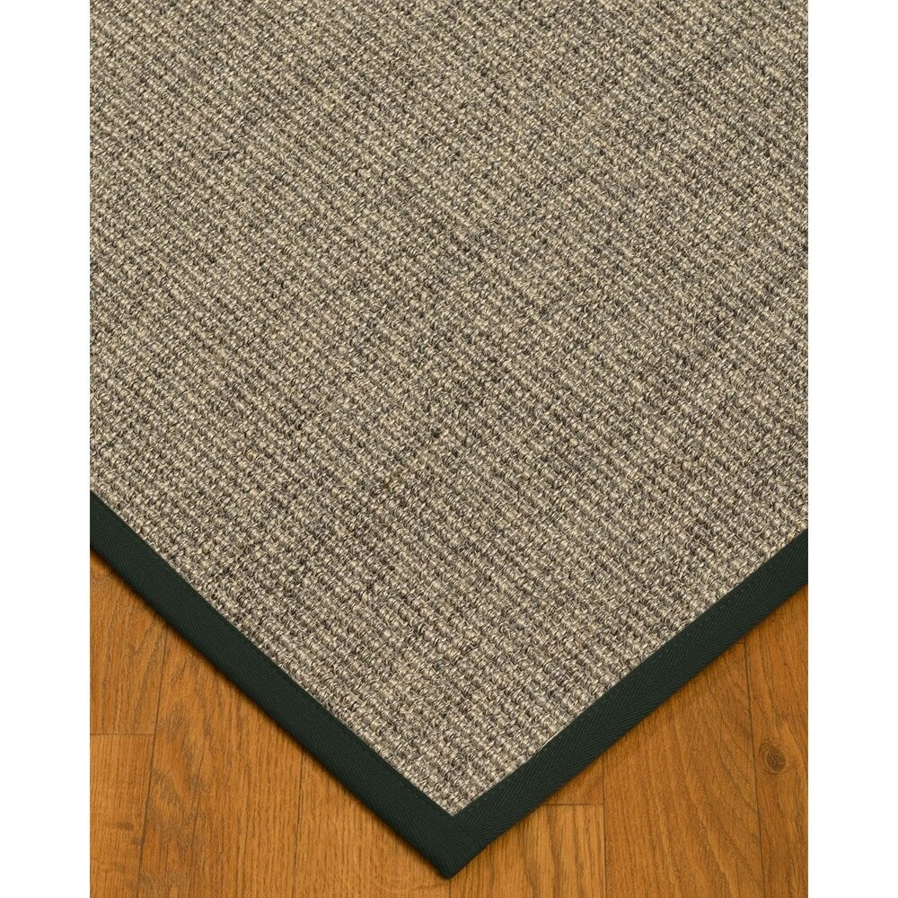 NaturalAreaRugs Posada Sisal Area Rug Hand-Woven Onyx Border (9' x 12') - 9' x 12'