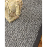 NaturalAreaRugs Posada Sisal Area Rug Hand-Woven Onyx Border (9' x 12') - 9' x 12'