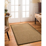 Natural Area Rugs, Rectangle (12X15'), 100% Natural Fiber Montes, Seagrass Brown,Handmade - 12' x 15'