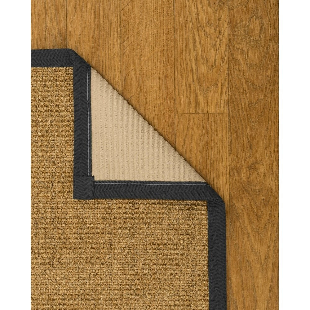 Natural Area Rugs, Rectangle (2'6"X14'), 100% Natural Fiber South Beach, Sisal Gold/Multi,Handmade - 2'6" x 14'