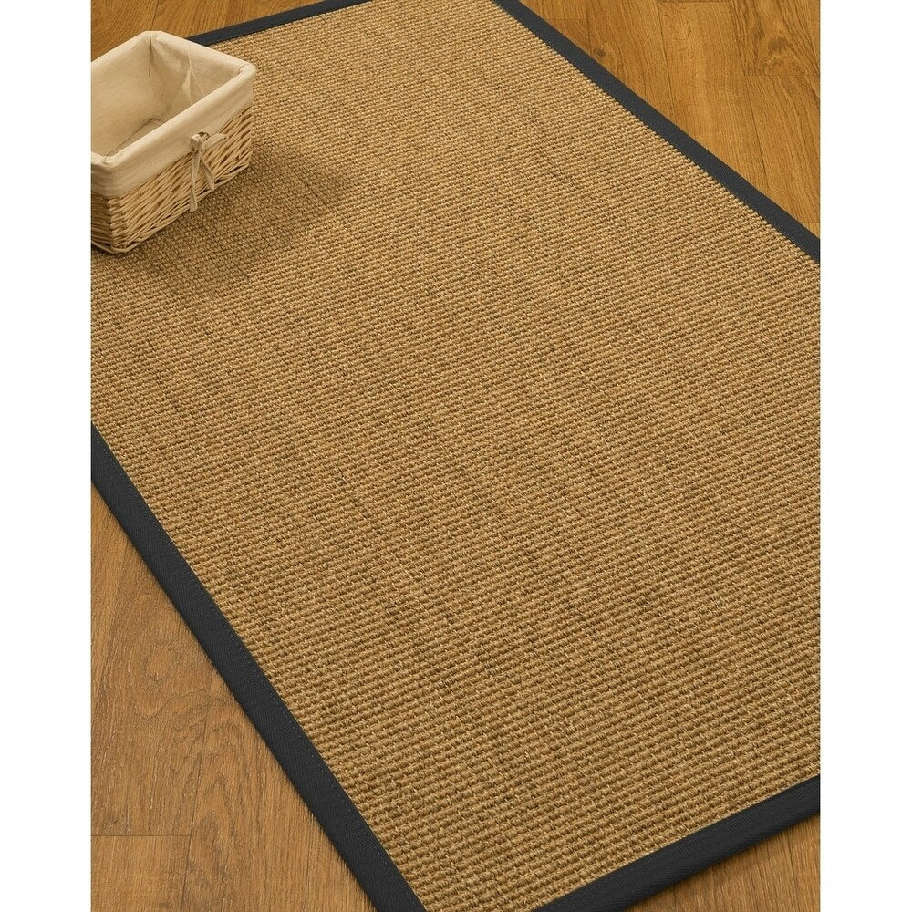 Natural Area Rugs, Rectangle (2'6"X14'), 100% Natural Fiber South Beach, Sisal Gold/Multi,Handmade - 2'6" x 14'