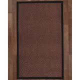 Natural Area Rugs, Rectangle (6'X9'), 100% Natural Fiber Triton, Sisal Redish Dark Brown,Handmade,Chunky - 6' x 9'
