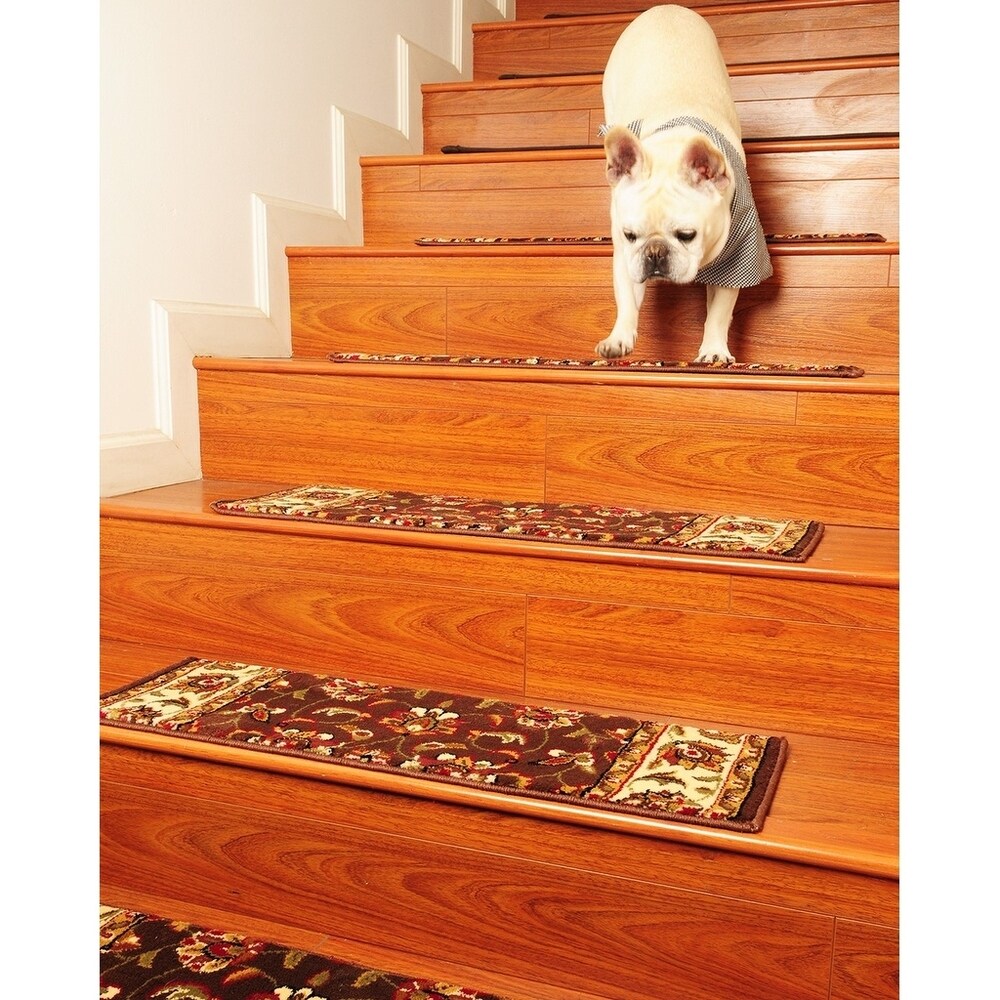 Natural Area Rugs Sydney Black Polypropylene Stair Treads (Set of 13) - 13PC (9" x 29")
