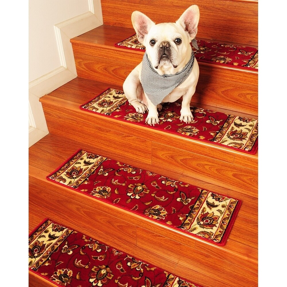 Natural Area Rugs Sydney Black Polypropylene Stair Treads (Set of 13) - 13PC (9" x 29")