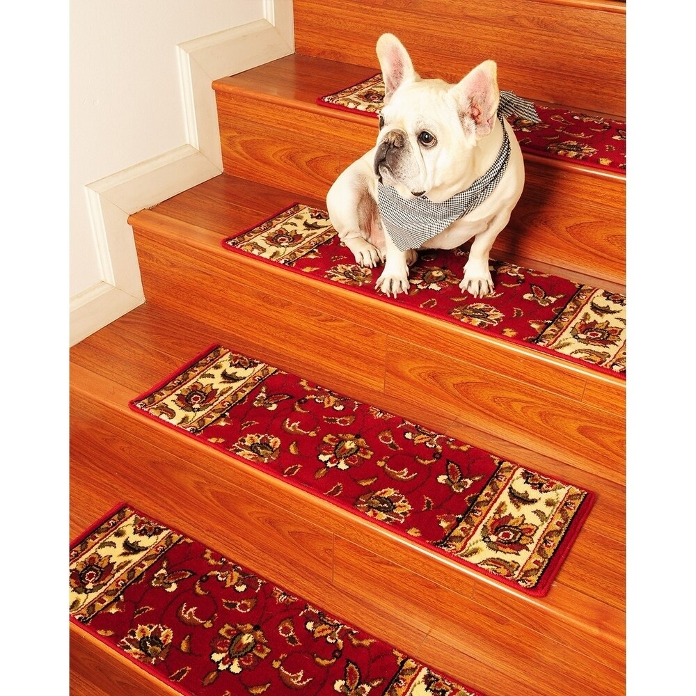 Natural Area Rugs Sydney Black Polypropylene Stair Treads (Set of 13) - 13PC (9" x 29")