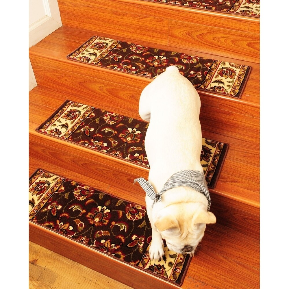 Natural Area Rugs Sydney Black Polypropylene Stair Treads (Set of 13) - 13PC (9" x 29")