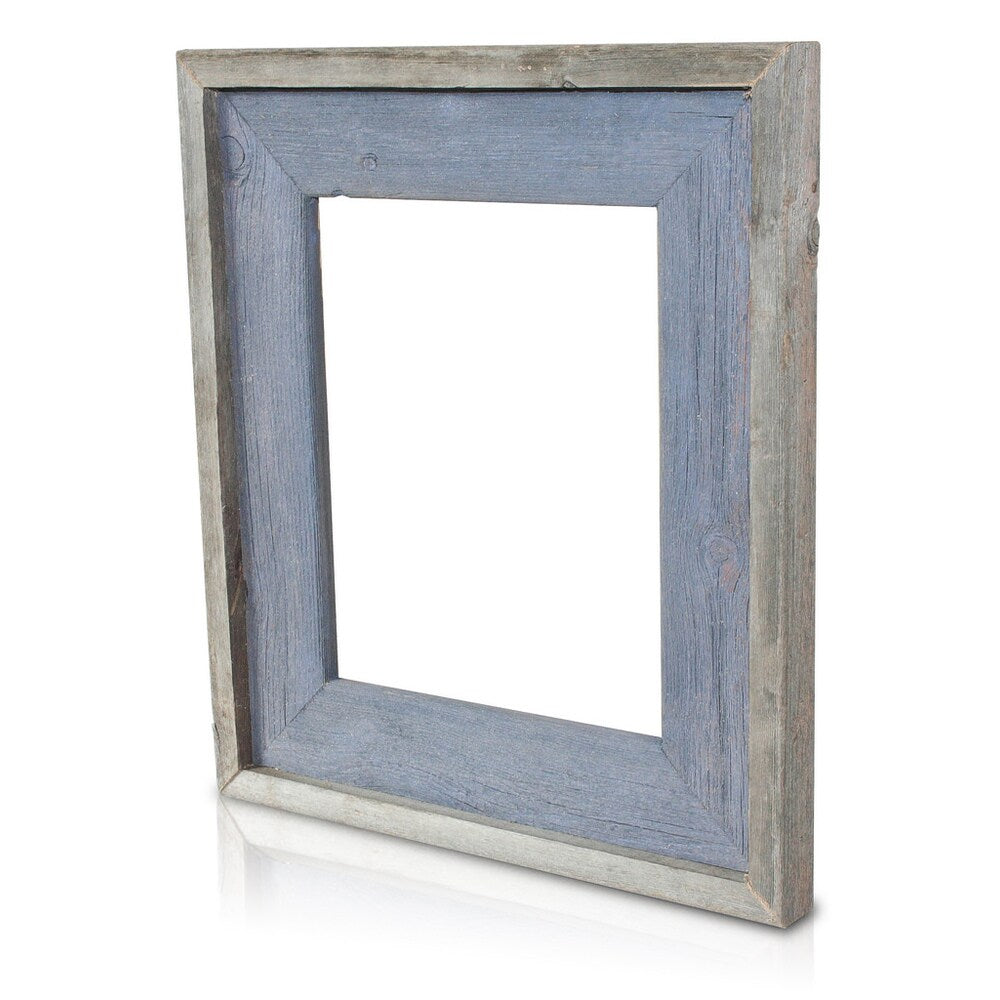 Natural Blue Sapphire Recycled/ Reclaimed Wood 8x10-inch Photo Frame