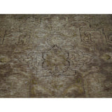 Natural Colors Handmade Worn Persian Tabriz Oriental Area Rug - 7'3 x 9'7