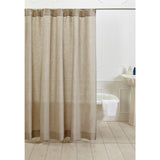 Natural Cotton Linen Shower Curtain