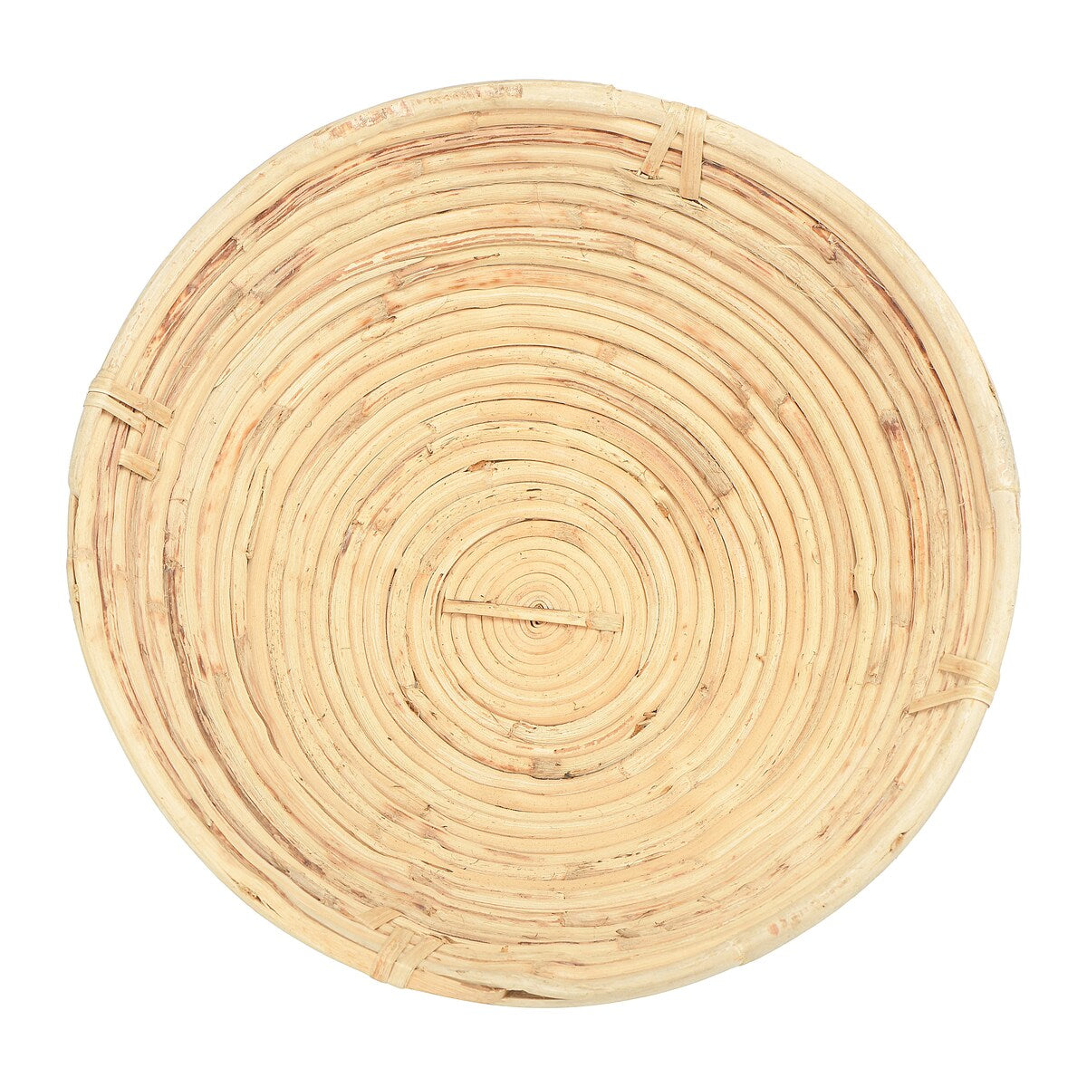 Natural Hand-Woven Cane Bowls, Set of 4