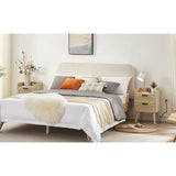 Natural Handmade Rattan Nightstand with Socket