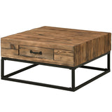 FirsTime & Co. Natural Orion Industrial Coffee Table, Wood Top, Metal Frame