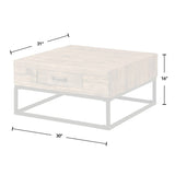 FirsTime & Co. Natural Orion Industrial Coffee Table, Wood Top, Metal Frame