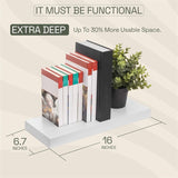 Natural Wood Floating Shelves Set of 2