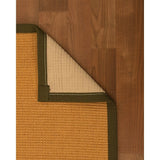 NaturalAreaRug Davlin Area Rug 100% Natural Sisal Hand-Crafted Malt Wide Canvas Border - 3' x 5'