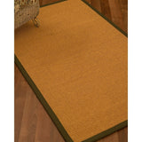 NaturalAreaRug Davlin Area Rug 100% Natural Sisal Hand-Crafted Malt Wide Canvas Border - 3' x 5'