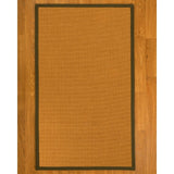 NaturalAreaRug Davlin Area Rug 100% Natural Sisal Hand-Crafted Malt Wide Canvas Border - 3' x 5'