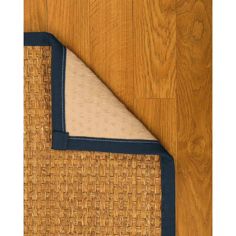 NaturalAreaRugs Alps Custom Mt. Grass Rug 2' 6" x 14" Marine Border - 2'6" x 14'