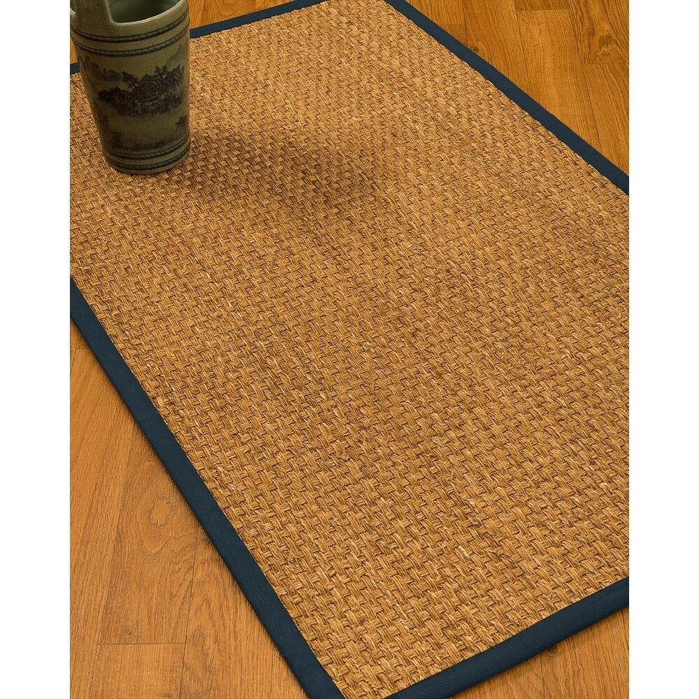NaturalAreaRugs Alps Custom Mt. Grass Rug 2' 6" x 14" Marine Border - 2'6" x 14'