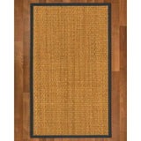 NaturalAreaRugs Alps Custom Mt. Grass Rug 2' 6" x 14" Marine Border - 2'6" x 14'