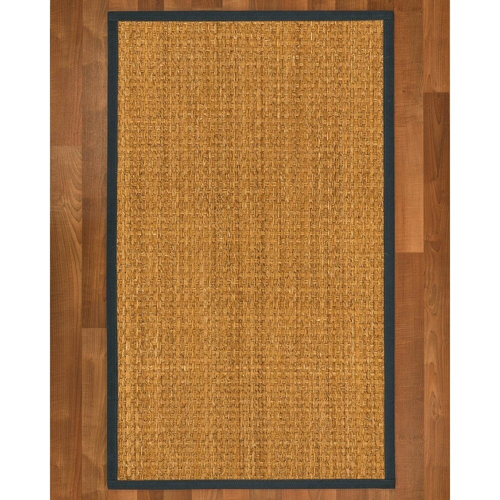 NaturalAreaRugs Alps Custom Mt. Grass Rug 4' x 12' Marine Border - 4' x 12'