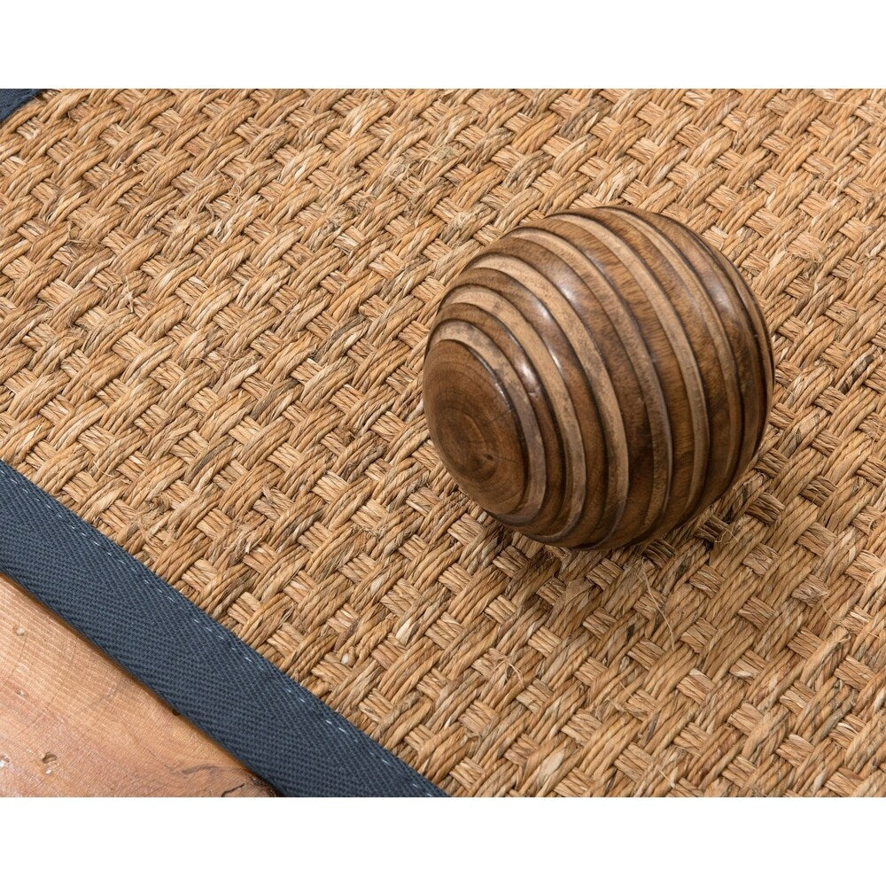 NaturalAreaRugs Alps Custom Mt. Grass Rug 4' x 12' Marine Border - 4' x 12'