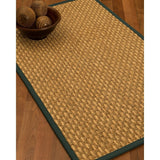 NaturalAreaRugs Antolia Seagrass Area Rug Hand-Woven Metal Border (8' x 10') - 8' x 10'