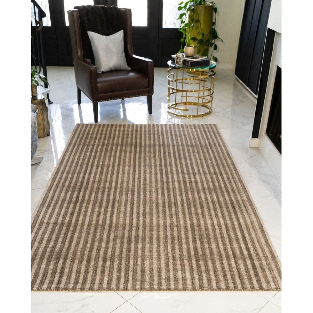 NaturalAreaRugs Benito Area Rug 100% Natural Wool Hand-Woven, 9' x 12' - 9' x 12'