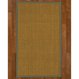 NaturalAreaRugs Calabria Custom Seagrass Rug 5' x 7' Stone Border - 5' x 7'