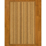 NaturalAreaRugs Carmela Custom Sisal 2' 6" x 14' Sienna Border - 2'6" x 14'