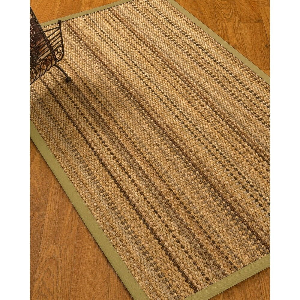 NaturalAreaRugs Carmela Custom Sisal 5' x 7' Natural Border - 5' x 7'
