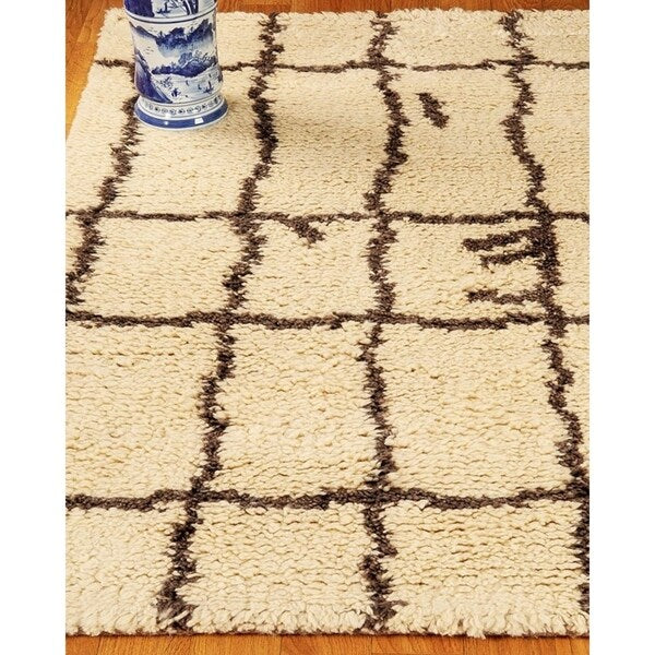 NaturalAreaRugs Colours Wool Area Rug Cream Color (4' X 6') - 4' x 6'