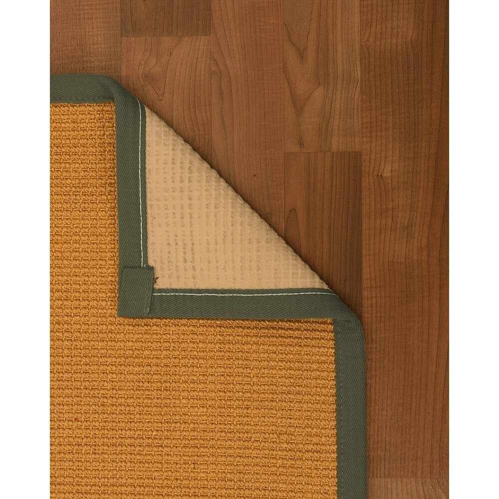 NaturalAreaRugs Davlin Custom Sisal Rug 2' 6" x 14' Fossil Border - 2'6" x 14'