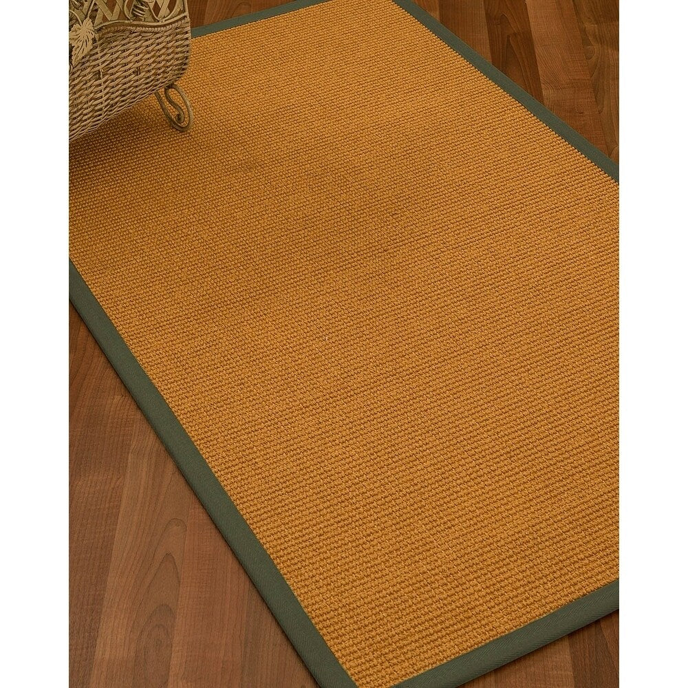 NaturalAreaRugs Davlin Custom Sisal Rug 2' 6" x 14' Fossil Border - 2'6" x 14'