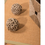 NaturalAreaRugs Davlin Sisal Carpet Runner Hand-Woven Sage Border (2' 6" x 8') - 2'6" x 8'