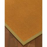 NaturalAreaRugs Davlin Sisal Carpet Runner Hand-Woven Sage Border (2' 6" x 8') - 2'6" x 8'