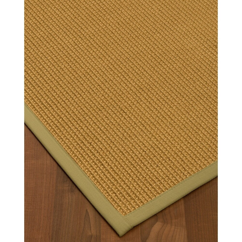 NaturalAreaRugs Devon Custom Sisal Rug 2' 6" x 14' Natural Border - 2'6" x 14'