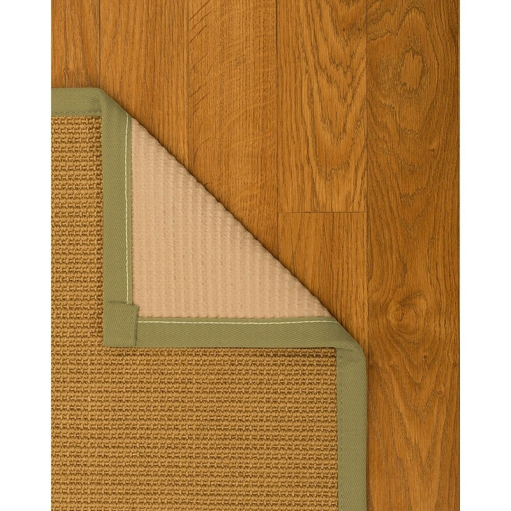NaturalAreaRugs Devon Custom Sisal Rug 2' 6" x 14' Natural Border - 2'6" x 14'