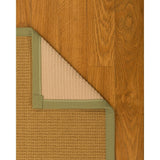 NaturalAreaRugs Devon Custom Sisal Rug 2' 6" x 14' Natural Border - 2'6" x 14'