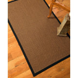 NaturalAreaRugs Divine Custom Sisal Rugs 4' x 12' M-Blue Border - 4' x 12'