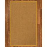 NaturalAreaRugs Dubai Custom Sisal Rug 2' 6" x 12' Tan Border - 2'6" x 12'