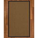 NaturalAreaRugs Habitat Sisal Area Rug (5' x 8') Midnight Blue Border - 5' x 8'