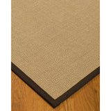 NaturalAreaRugs Hibiscus Sisal Carpet Runner Made in USA Fudge Border (2' 6" x 8') - 2'6" x 8'