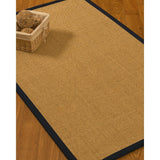 NaturalAreaRugs Largo Custom Sisal 5' x 7' M-Blue Border - 5' x 7'