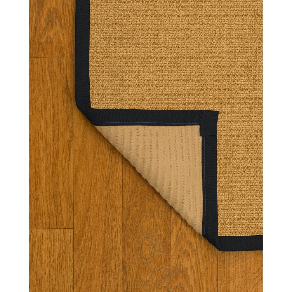 NaturalAreaRugs Largo Custom Sisal 5' x 7' M-Blue Border - 5' x 7'