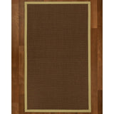 NaturalAreaRugs Linden Custom Sisal Rug 2' 6" x 10' Sand Border - 2'6" x 10'