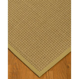 NaturalAreaRugs Logan Sisal Carpet Runner Made in USA Sand Border (2' 6" x 8') - 2'6" x 8'